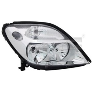 TYC 20-5974-05-2 - Headlamp L (H1/H7, electric, without motor, insert colour: chromium-plated) fits: RENAULT MEGANE SCENIC, SCEN