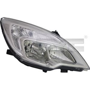 TYC 20-12483-05-2 - Headlamp R (H1/H7/W21, electric, with motor, insert colour: chromium-plated) fits: OPEL MERIVA B