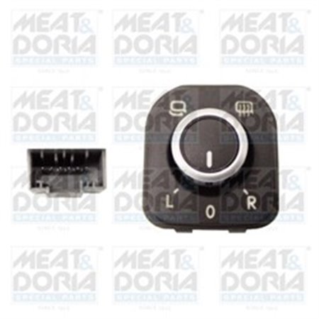 MEAT & DORIA 206024 - Mirror regulation switch-key fits: SEAT ALHAMBRA VW CC B7 1.4-2.0D 06.10-