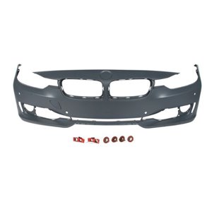 BLIC 5510-00-0063904PP - Bumper (front, LUXURY/MODERN/SPORT, with fog lamp holes, number of parking sensor holes: 4, with camera