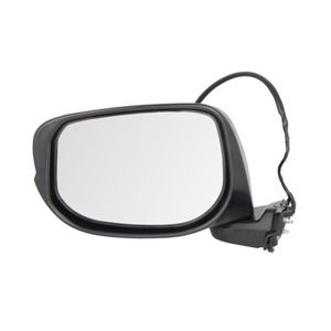 BLIC 5402-12-2001351P - Side mirror L (electric, embossed, chrome, under-coated) fits: HONDA JAZZ III 07.08-12.15