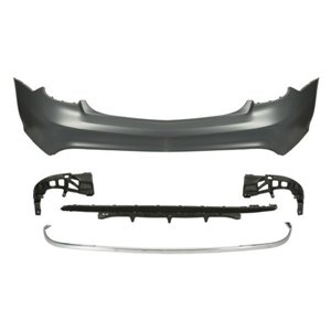 BLIC 5506-00-3529950KP - Bumper (rear, AMG, with valance, for painting, with a cut-out for exhaust pipe: two) fits: MERCEDES E-K