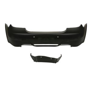 BLIC 5506-00-0066950KP - Bumper (rear, large parking sensors, M-PAKIET, with parking sensor holes, for painting, with a cut-out 