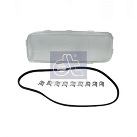 DT SPARE PARTS 4.63507 - Headlamp glass L fits: MERCEDES ATEGO, ATEGO 2, CITARO (O 530) 01.98-