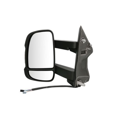 BLIC 5402-21-2001117P - Side mirror L (electric, embossed, with heating, chrome, long, with temperature sensor) fits: CITROEN JU