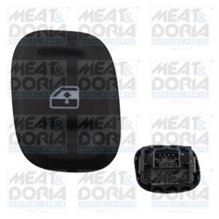 MEAT & DORIA 26254 - Bilfönsterregulator strömbrytare fram L passar: FIAT PANDA 0.9-1.3D 02.12-