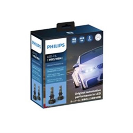 PHILIPS PHI 11005U90CWX2 - LED-glödlampa (Set 2st) HB3/4 12/24V 20W P20d/P22d ingen certifiering av godkännande Ultinon Pro9000 