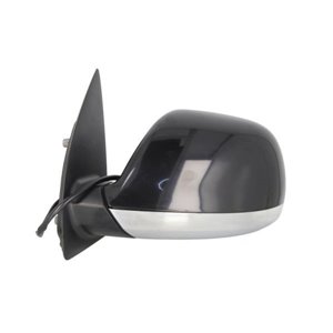 BLIC 5402-01-2002563P - Side mirror L (electric, aspherical, with heating, chrome) fits: VW AMAROK 2H 09.10-