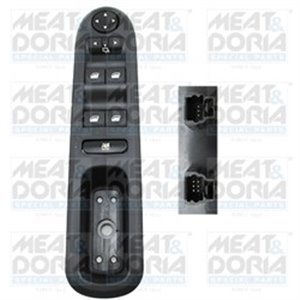 MEAT & DORIA 26096 - Car window regulator switch front L fits: PEUGEOT 407 1.8-3.0 03.04-12.10