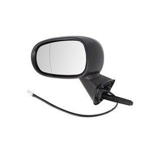 BLIC 5402-09-2002197P - Side mirror L (electric, aspherical, with heating, chrome) fits: RENAULT MODUS Ph I, MODUS Ph II 09.04-1