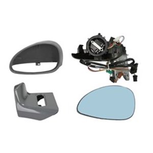 BLIC 5402-04-1129855 - Side mirror L (electric, embossed, with heating, blue, under-coated, electrically folding) fits: CITROEN 