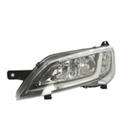 TYC 20-14776-05-2 - Headlamp L (H7/H7/W21, electric, with motor, insert colour: chromium-plated) fits: CITROEN JUMPER FIAT DUCA