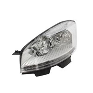 TYC 20-11256-15-2 - Headlamp L (H1/H6W/H7, electric, with motor, insert colour: chromium-plated, indicator colour: white) fits: 