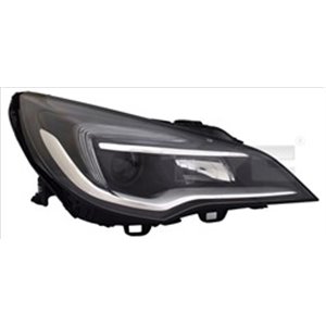 TYC 20-15445-05-2 - Headlamp R (H1/H7/LED, electric, with motor, DRL) fits: OPEL ASTRA K 06.15-06.21