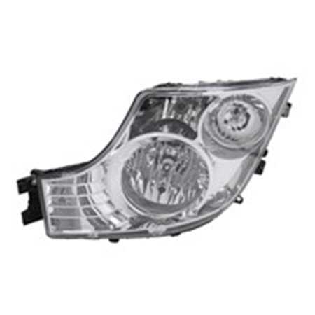 DT SPARE PARTS 4.66231 - Headlamp L (H1/H7, manual, insert colour: chromium-plated, indicator colour: transparent) fits: MERCEDE