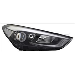 TYC 20-15398-16-2 - Headlamp L (H7/H7/LED, electric, without motor) fits: HYUNDAI TUCSON 05.15-07.18