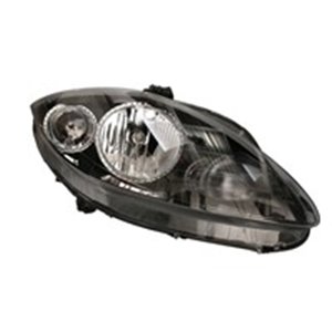 VALEO 043338 - Headlamp R (halogen, H1/H7, electric, without motor, insert colour: dark, indicator colour: transparent) fits: SE