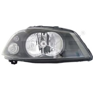 TYC 20-0210-05-2 - Headlamp L (H4, electric, without motor, insert colour: black) fits: SEAT CORDOBA, IBIZA III