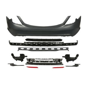 BLIC 5506-00-3510950KP - Bumper (rear, AMG STYLING, with fitting brackets; with reinforcement; with valance, for painting, with 