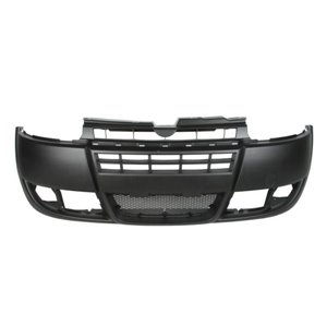 BLIC 5510-00-2042901Q - Bumper (front, With central grille, black, TÜV) fits: FIAT DOBLO I 11.05-01.10