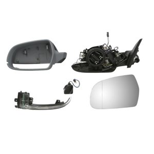 BLIC 5402-25-039345P - Side mirror L (electric, with memory, aspherical, with heating, under-coated, electrically folding) fits: