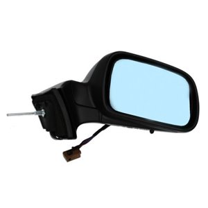 BLIC 5402-04-1121729P - Side mirror R (electric, embossed, with heating, blue, under-coated, with temperature sensor) fits: PEUG