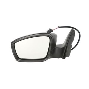 BLIC 5402-10-2002323P - Side mirror L (electric, embossed, with heating, chrome) fits: SEAT TOLEDO IV KG3; SKODA RAPID 07.12-