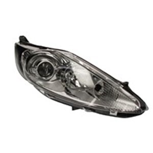 TYC 20-12003-05-2 - Headlamp R (H1/H7, electric, with motor, insert colour: chromium-plated) fits: FORD FIESTA V, FIESTA VI