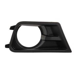 6502-07-2585916PP Front bumper cover front R (with fog lamp holes, plastic, black) 