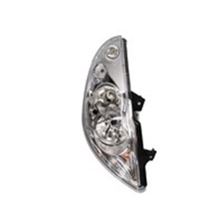 TYC 20-12337-35-2 - Headlamp R (2*H7/H1, electric, with motor, insert colour: chromium-plated) fits: OPEL MOVANO II RENAULT MAS