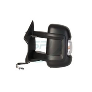 SPJ E-2349 - Side mirror L (electric, embossed, with heating) fits: CITROEN JUMPER; FIAT DUCATO; PEUGEOT BOXER