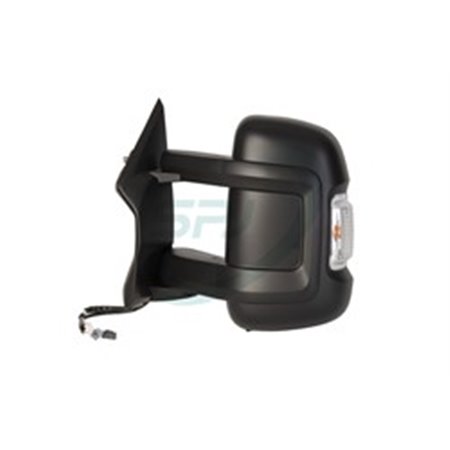 SPJ E-2349 - Side mirror L (electric, embossed, with heating) fits: CITROEN JUMPER FIAT DUCATO PEUGEOT BOXER