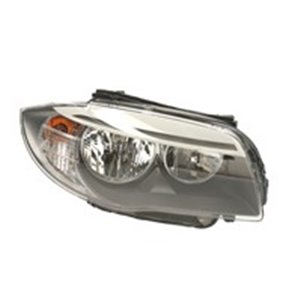 VALEO 044611 - Headlamp R (halogen, H7/W5W, electric, with motor, indicator colour: transparent) fits: BMW 1 E81, E87, 1 E82, E8