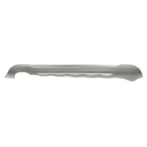 6509-01-9075971P Bumper valance rear (silver, with a cut out for exhaust pipe: on 
