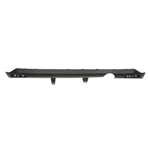 BLIC 5513-00-0531977P - Bumper valance rear (with parking sensor holes, black, with a cut-out for exhaust pipe: on the right) fi
