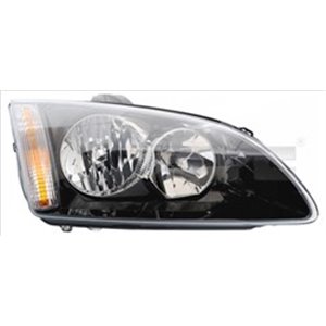 TYC 20-0963-15-2 - Headlamp R (H1/H7, electric, without motor, insert colour: black) fits: FORD FOCUS II; FORD USA FOCUS -01.08