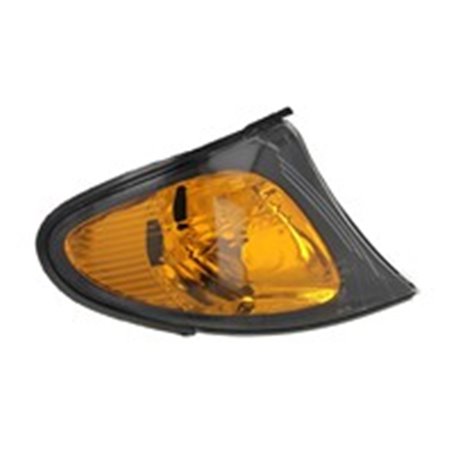 DEPO 444-1511R-UE2Y - Indicator lamp front R (orange, P21W, black glass frame) fits: BMW 3 E46 Saloon / Station wagon 06.01-09.0