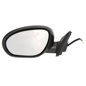 BLIC 5402-16-2001877P - Side mirror L (electric, embossed, with heating, chrome, under-coated, electrically folding) fits: NISSA