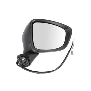 BLIC 5402-14-2001738P - Side mirror R (electric, embossed, with heating, chrome, under-coated, electrically folding) fits: MAZDA
