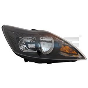 TYC 20-11483-25-2 - Headlamp R (H1/H7, electric, with motor, insert colour: black) fits: FORD FOCUS II; FORD USA FOCUS