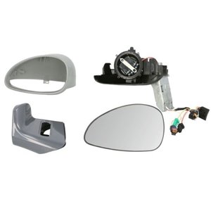 BLIC 5402-21-026361P - Side mirror L (electric, embossed, under-coated) fits: CITROEN C4 I 11.04-12.10