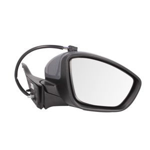 BLIC 5402-08-2002056P - Side mirror R (electric, embossed, with heating, chrome, under-coated, electrically folding, with temper