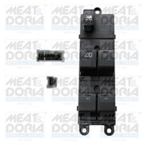 MEAT & DORIA 26444 - Car window regulator switch front L fits: NISSAN QASHQAI I 1.5D-2.0D 02.07-04.14