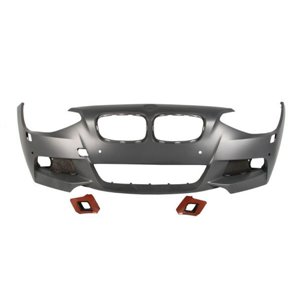 BLIC 5510-00-0086904P - Bumper (front, M-PAKIET, with fog lamp holes, with headlamp washer holes, number of parking sensor holes
