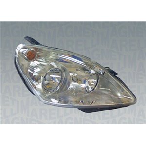 MAGNETI MARELLI 710301214208 - Headlamp R (halogen, H1/H21W/H7/W5W, electric, with motor, insert colour: chromium-plated) fits: 