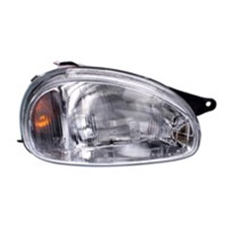DEPO 442-1102R-LD-E - Headlamp R (H4, manual, without motor, insert colour: silver) fits: OPEL CORSA B 03.93-07.97