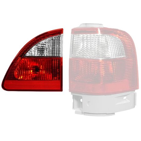 HELLA 9EL 964 480-011 - Rear lamp R (inner, P21W, glass colour red/white, with fog light, reversing light) fits: FORD GALAXY WGR