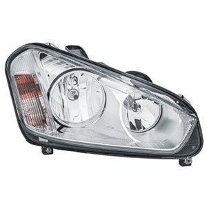 HELLA 1EJ 009 587-621 - Headlamp R (halogen, H1/H7/PY21W/W5W, electric, with motor, insert colour: chromium-plated) fits: FORD C