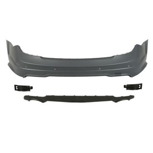 BLIC 5506-00-3518960KP - Bumper (rear, AMG STYLING, for painting, with a cut-out for exhaust pipe: two) fits: MERCEDES C-KLASA W