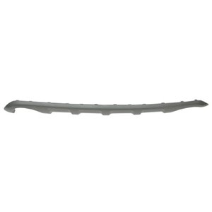 BLIC 5511-00-3296971P - Bumper valance rear (with hole for two exhaust pipes, grey, with a cut-out for exhaust pipe: two) fits: 